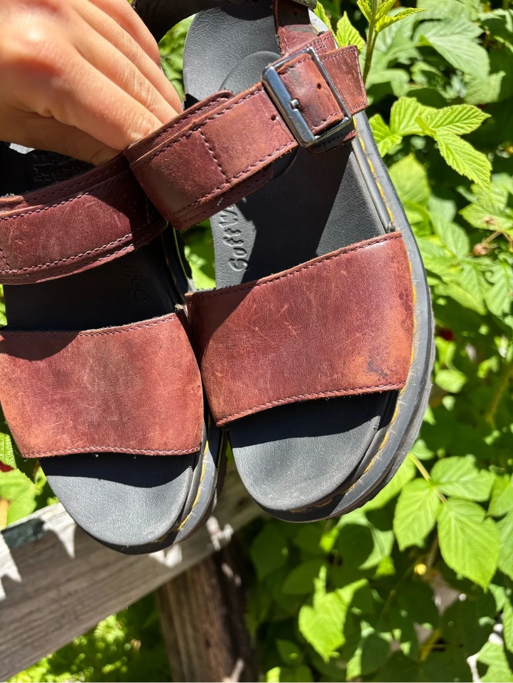Dr. Marten’s Brown Leather Platform Sandals